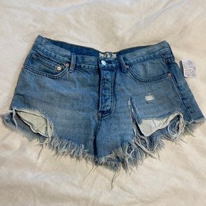 Free People distressed shorts